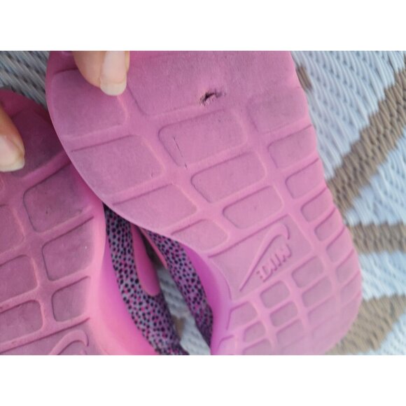 NIKE ROSHE RUN PRINT POLKA DOT 599432 005 SZ 6 WOLF GRAY VIOLET - Picture 11 of 15